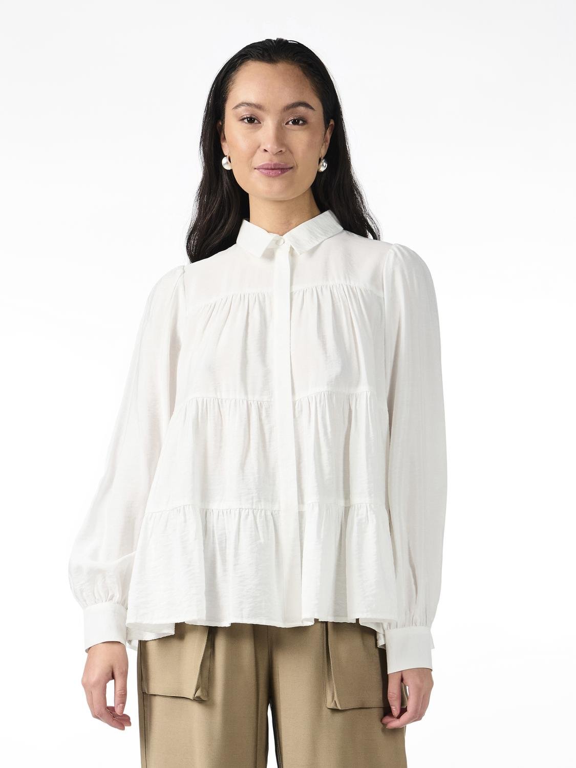 YASPALA Shirt - Star White - VERO MODA & VILA Bergvik